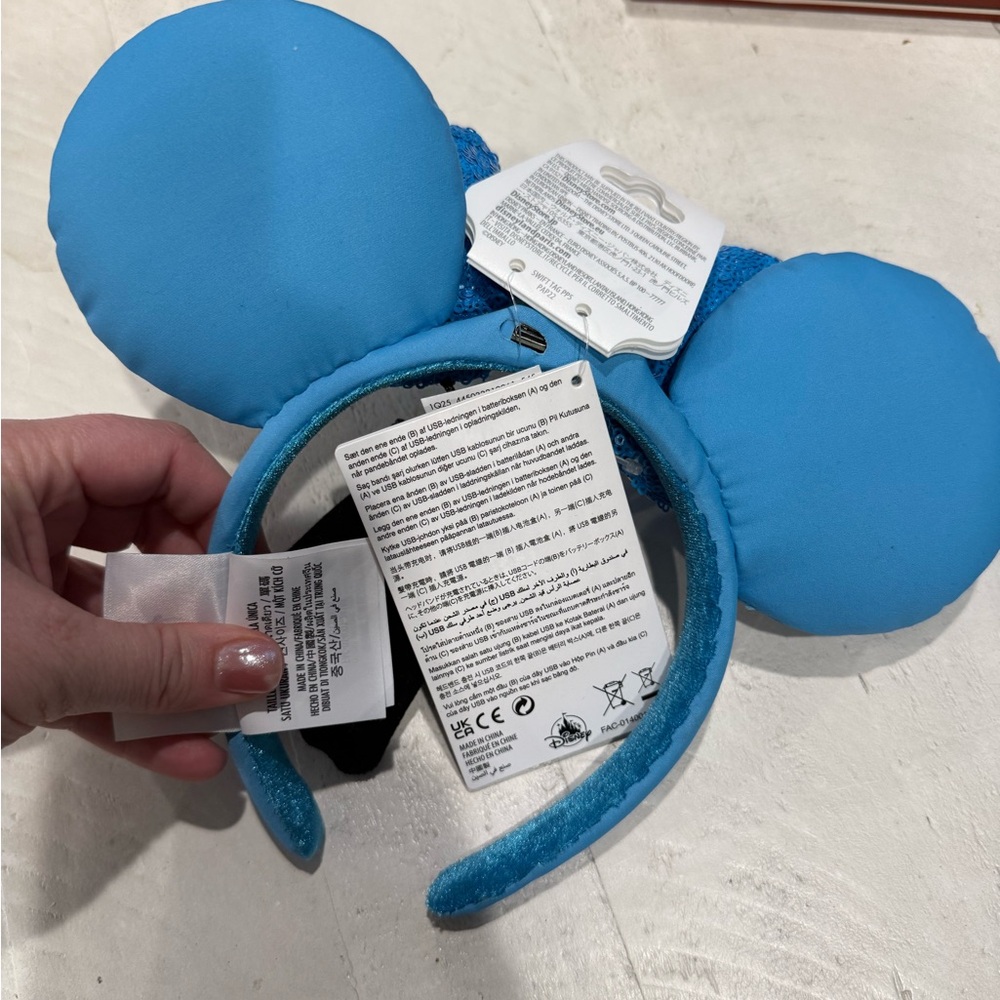 Disney Blue Sparkle Hanukkah Headband - Picture 2 of 5